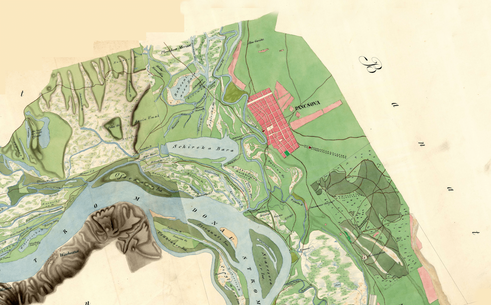 Mapa Tamiškog Banata iz 1799. godine