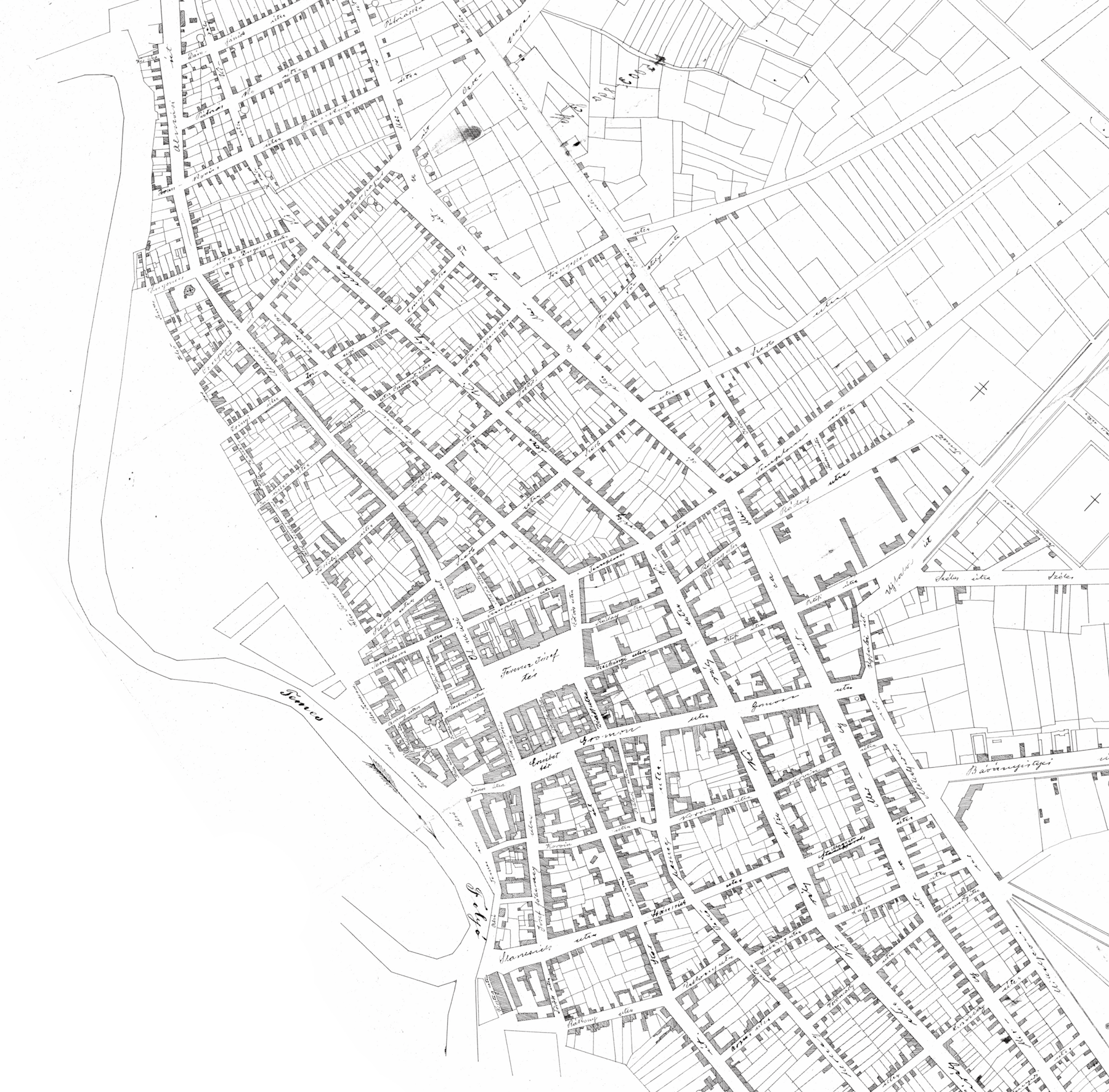 Situacioni plan Pančeva iz 1890. godine